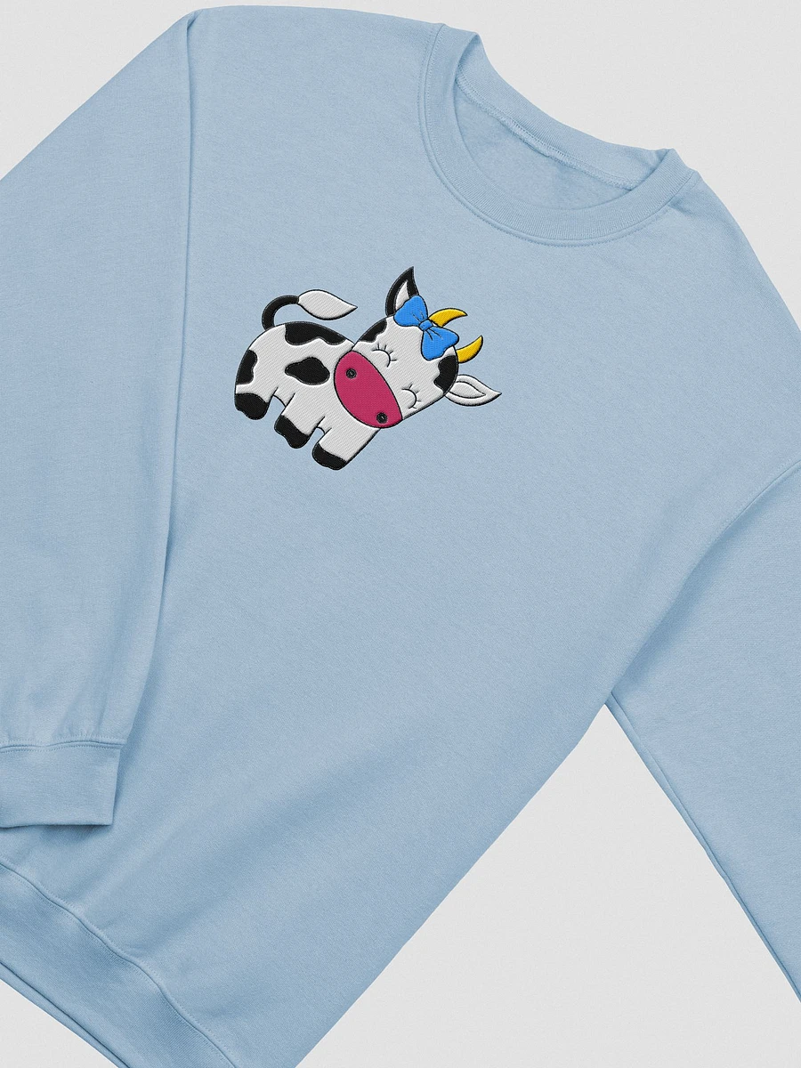 Kawaii Cow Embroidered Sweatshirt product image (1)
