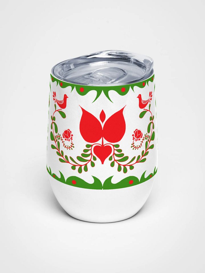 Hungarian Folk Art Wine Tumbler product image (1)