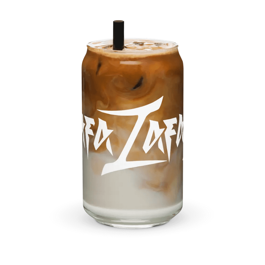 RafaZafar Logotext Can Glass (white) product image (6)