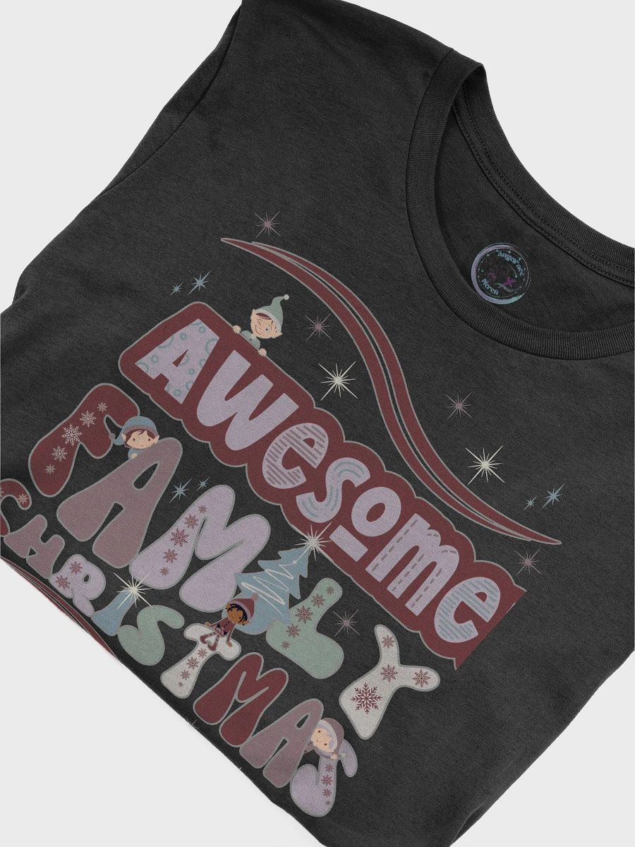 Fun Boho Awesome Family Christmas Tee product image (4)