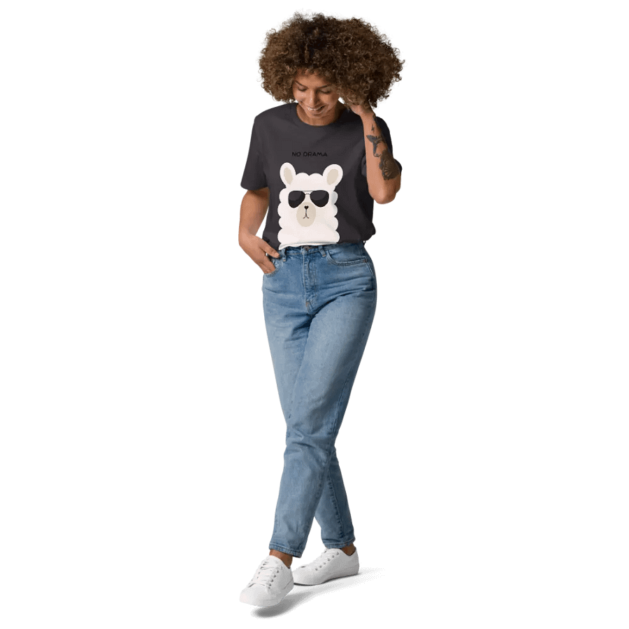 Llama Coolness Organic Tee product image (143)