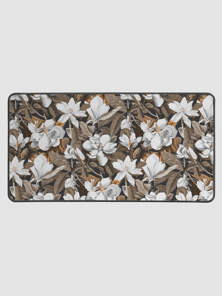Black Magnolia Grandiflora Desk Mat product image (2)
