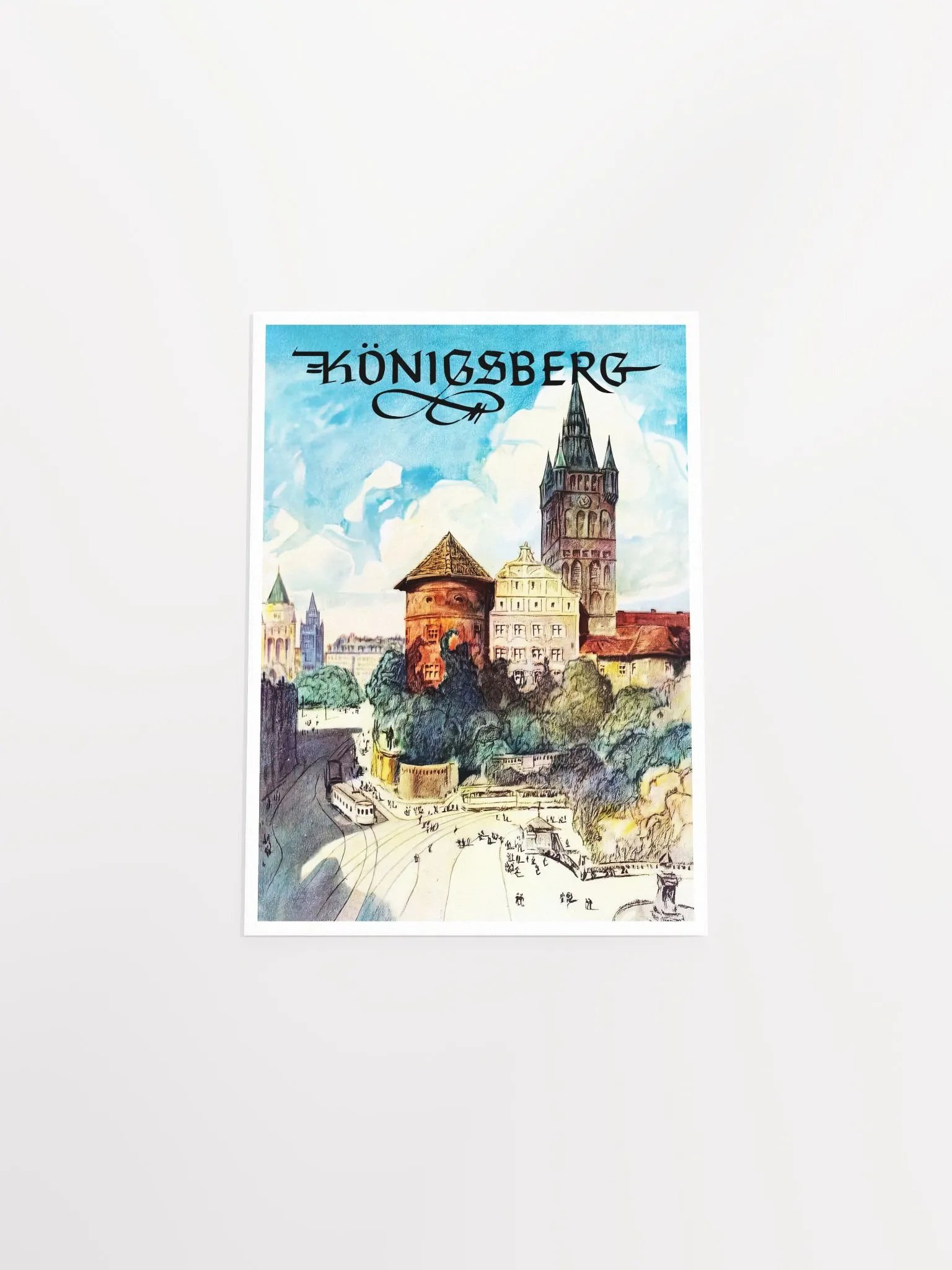 Konigsberg/Königsberg, Prussia, Germany — retro vintage travel poster product image (9)