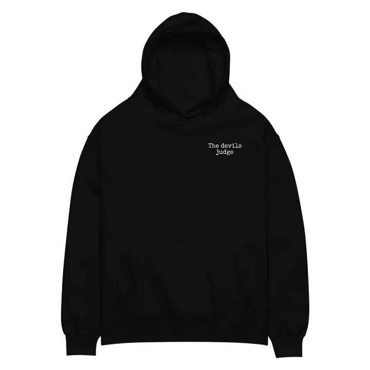 black and white the devils judge hoodie product image (2)