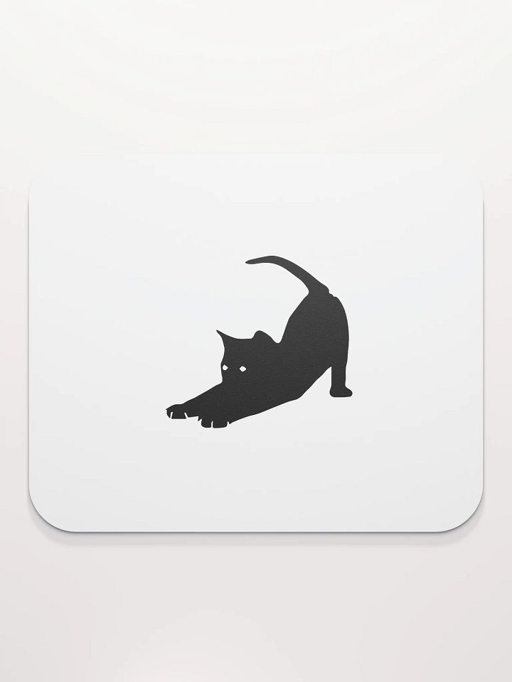 Stretching Black Cat Mouse Pad product image (2)