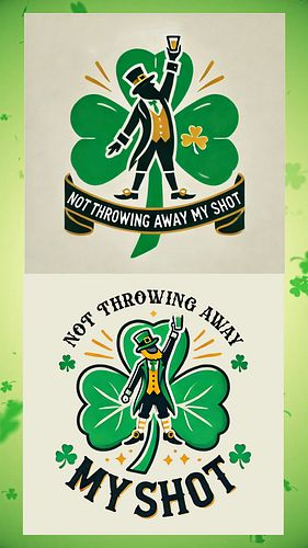 🎭 Theatre kids, raise a glass (or a shamrock 🍀)—this one’s for you!
Two designs, one stage! From Hamilton vibes to leprechaun...