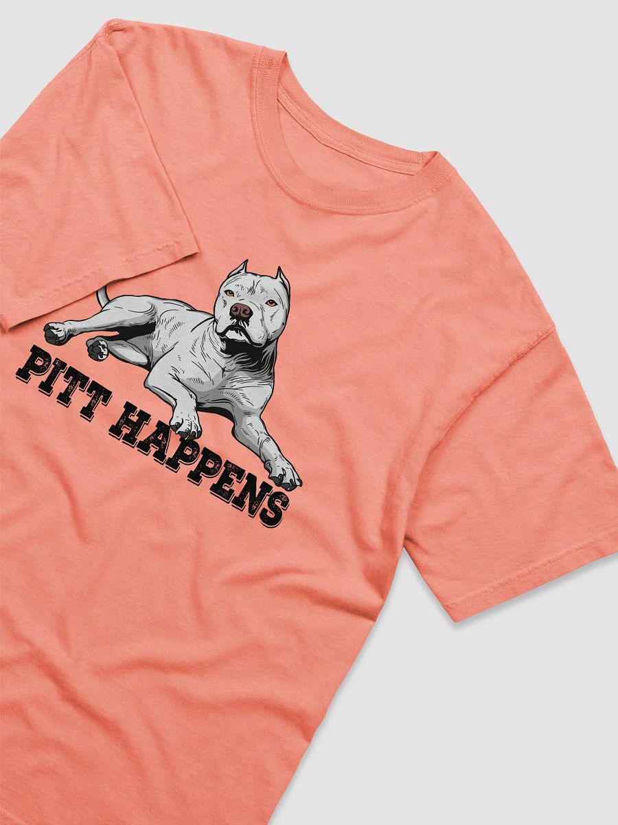Pitt Happens T-Shirt of a Pitbull Terrier (Cropped Ears - White) | Funny T-Shirt for Pitbull, Bully, and Staffordshire Terrier Paw-rents product image (31)