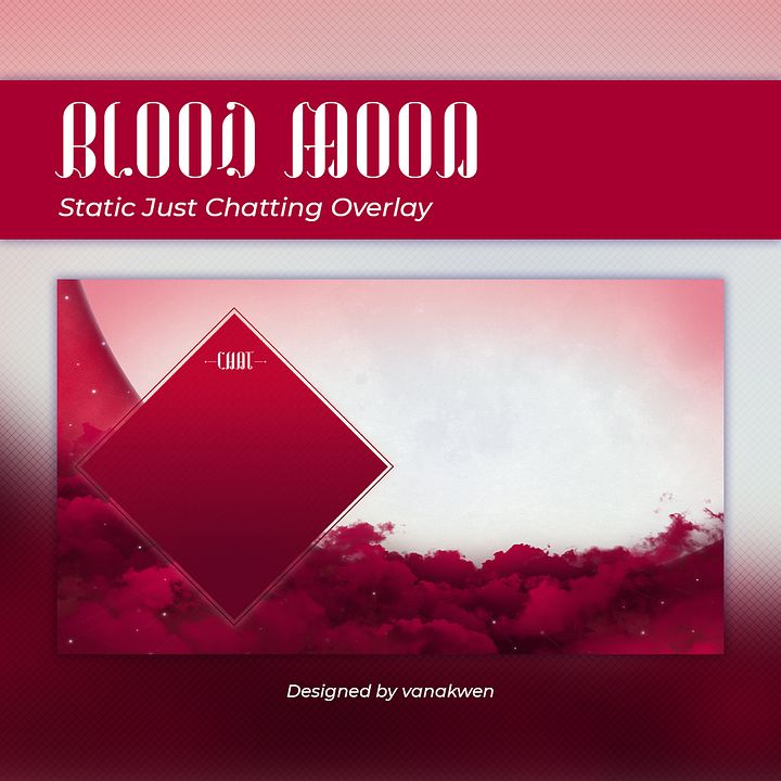Blood Moon - F2U Just Chatting Overlay product image (1)