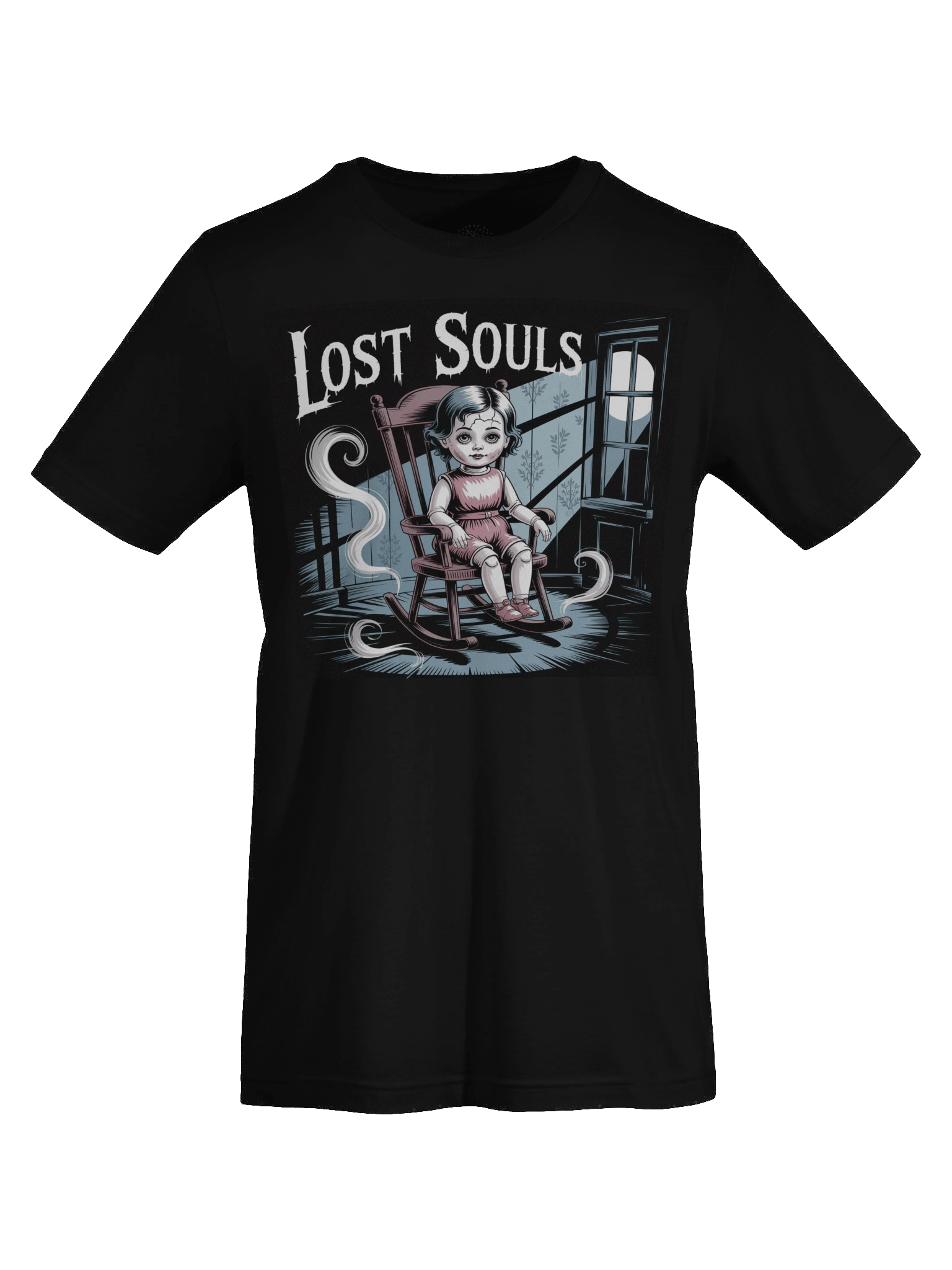 Creepy Doll 'Silent Nightmares' T-Shirt - Unisex Supersoft Gothic Tee product image (70)