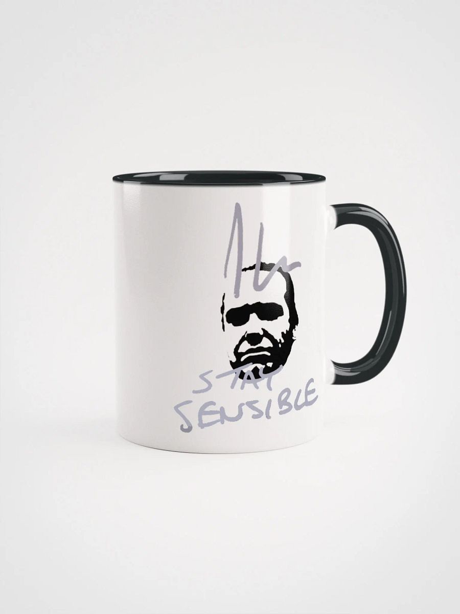 Jon Hare Stay Sensible Ceramic Mug with Color Inside product image (1)