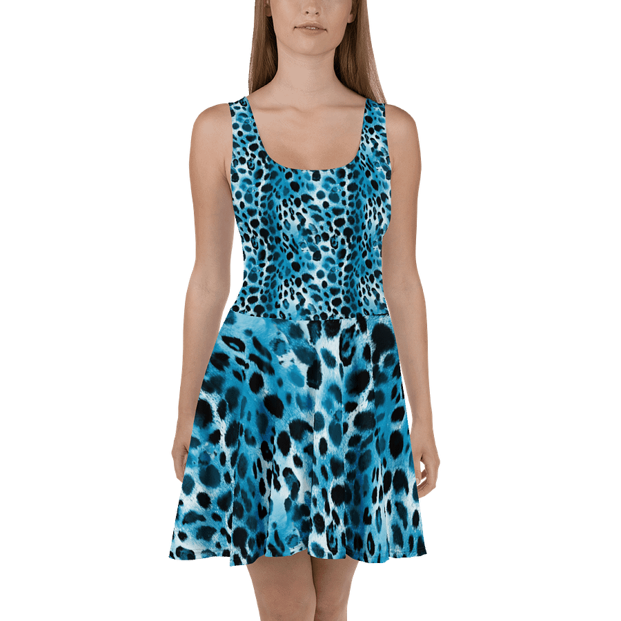 Blue Leopard Scater Dress product image (2)