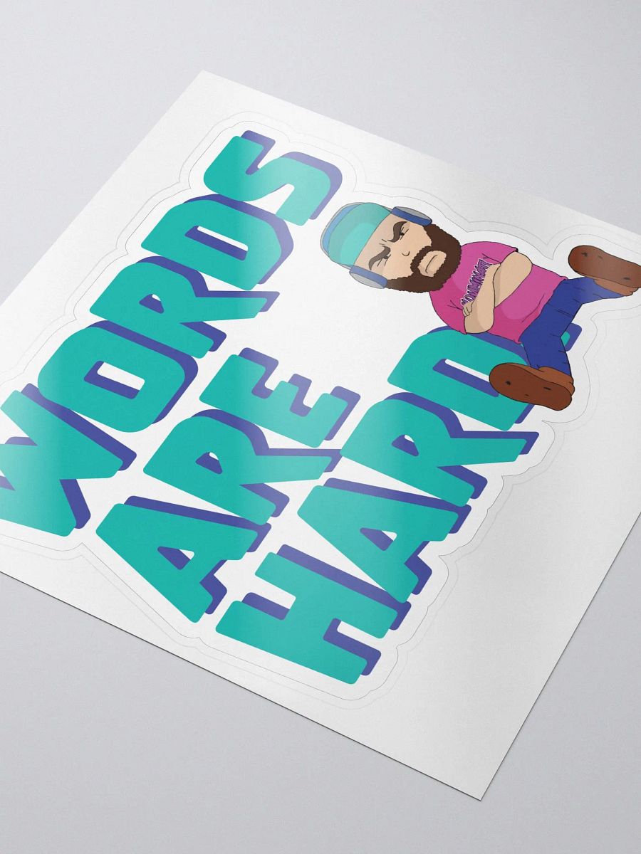 Words Are Hard Sticker product image (3)