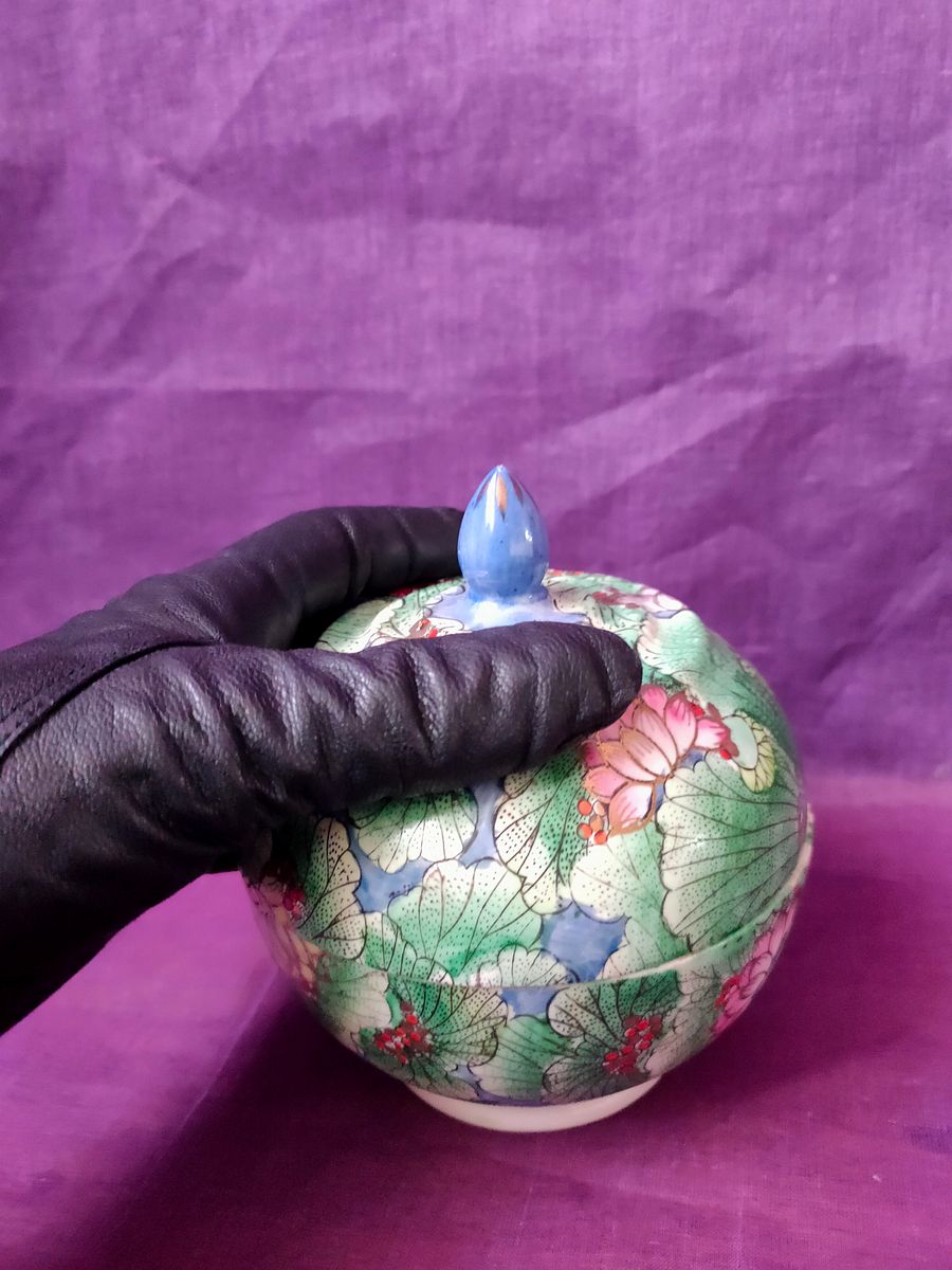 Guarda joias Oriental em Verde e Azul – Peça de Decoração única e Exclusiva product image (4)
