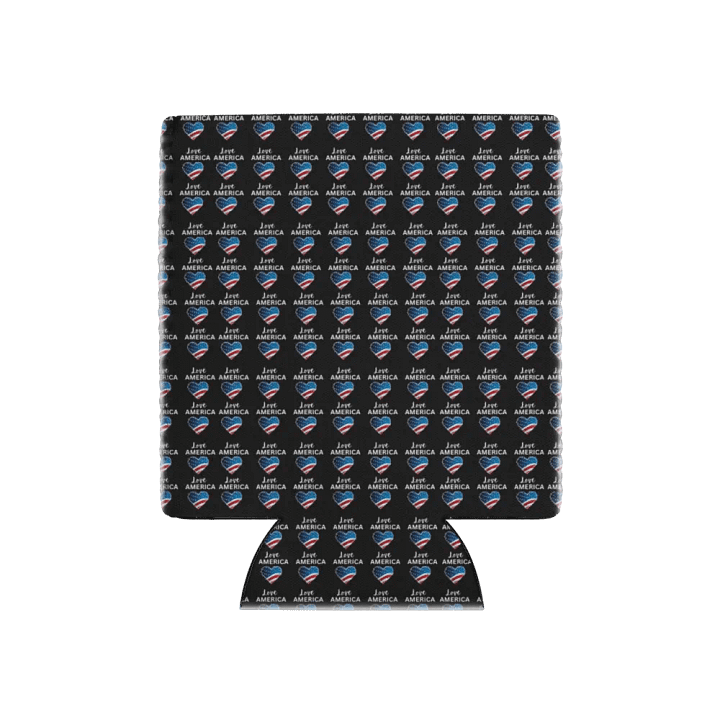 Patriotic Heart Can Cooler product image (1)