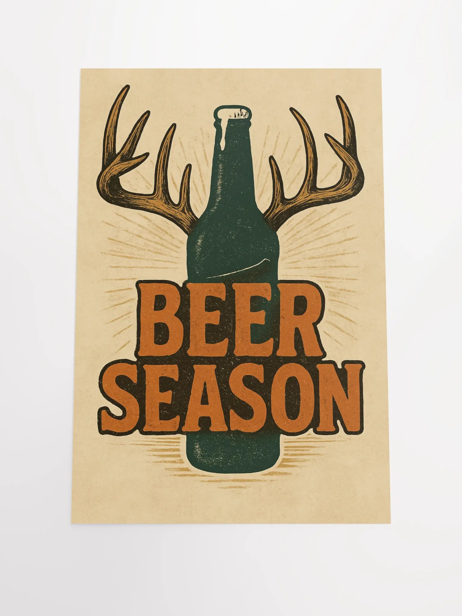 Beer Season Vintage Poster – Funny Outdoor Wall Art product image (2)