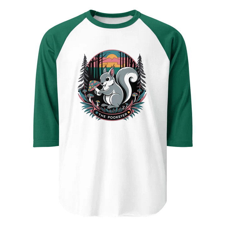 Sunset Mushroom Squirrel Raglan Tee product image (1)