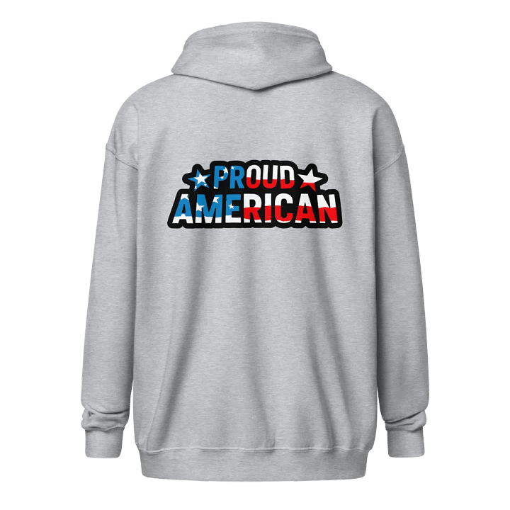 Zip Hoodie: Proud American product image (10)