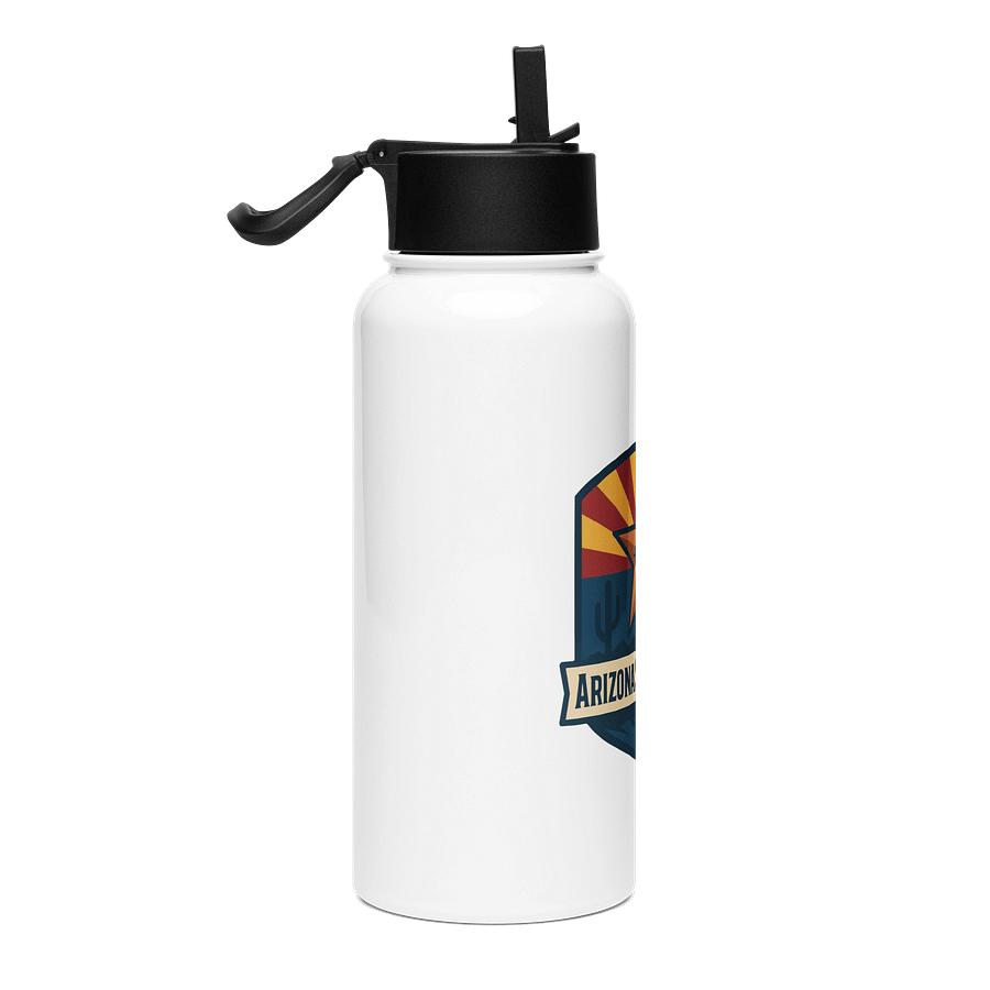 AZS Stainless Steel Water Bottle w/Straw Lid product image (4)