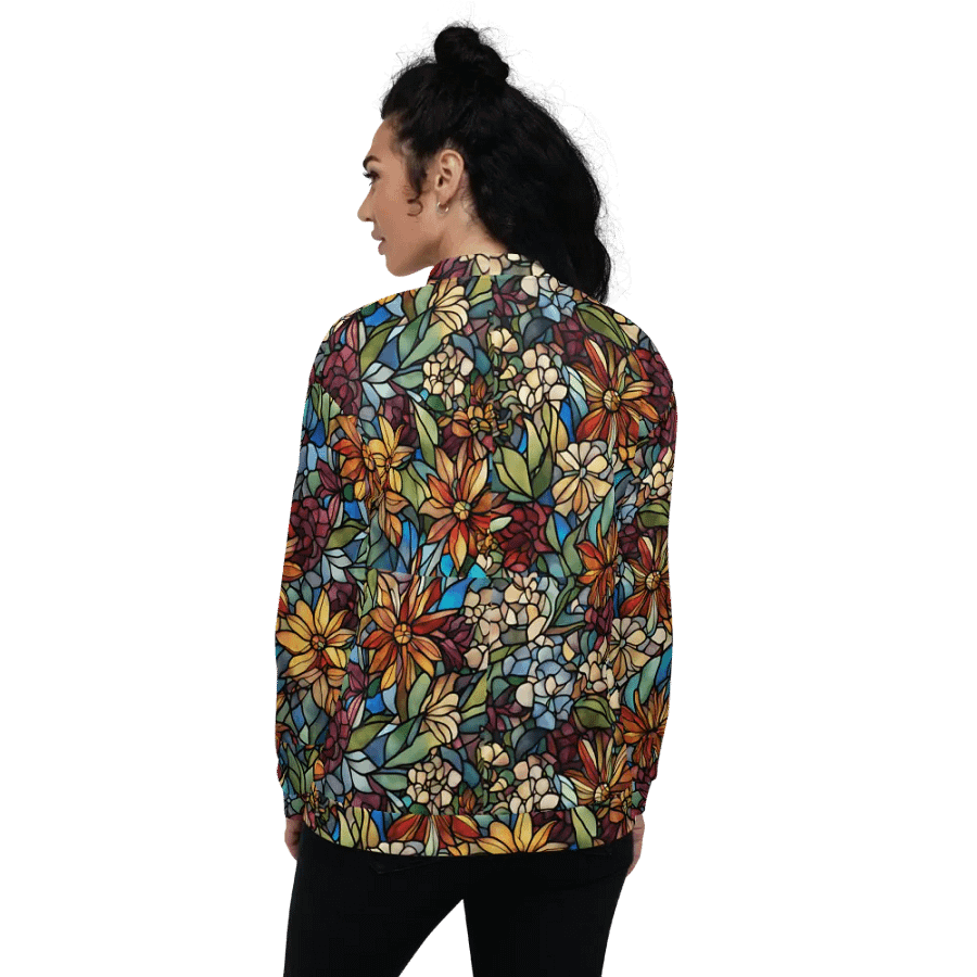 Phantasmagorical Floral Fiesta Bomber Jacket product image (7)