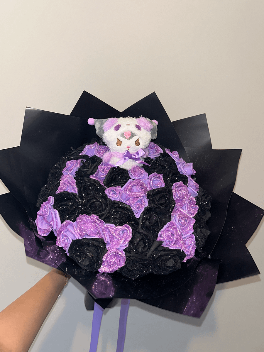 Purple & Black Glitter Bouquet product image (5)