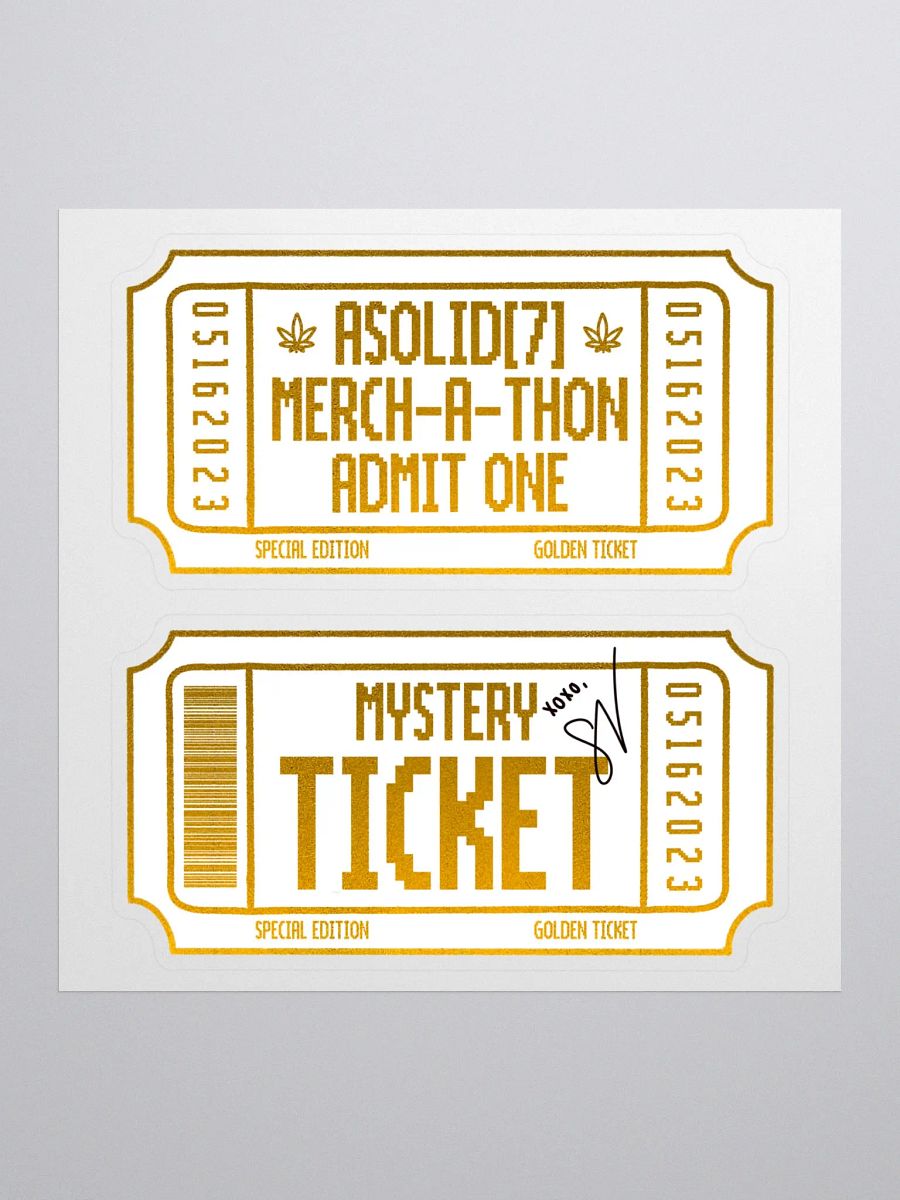 Limited Edition Golden Mystery Ticket product image (16)