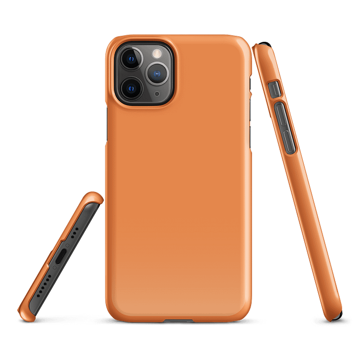 Florida Orange Solid Color iPhone® Glossy Snap Case product image (2)