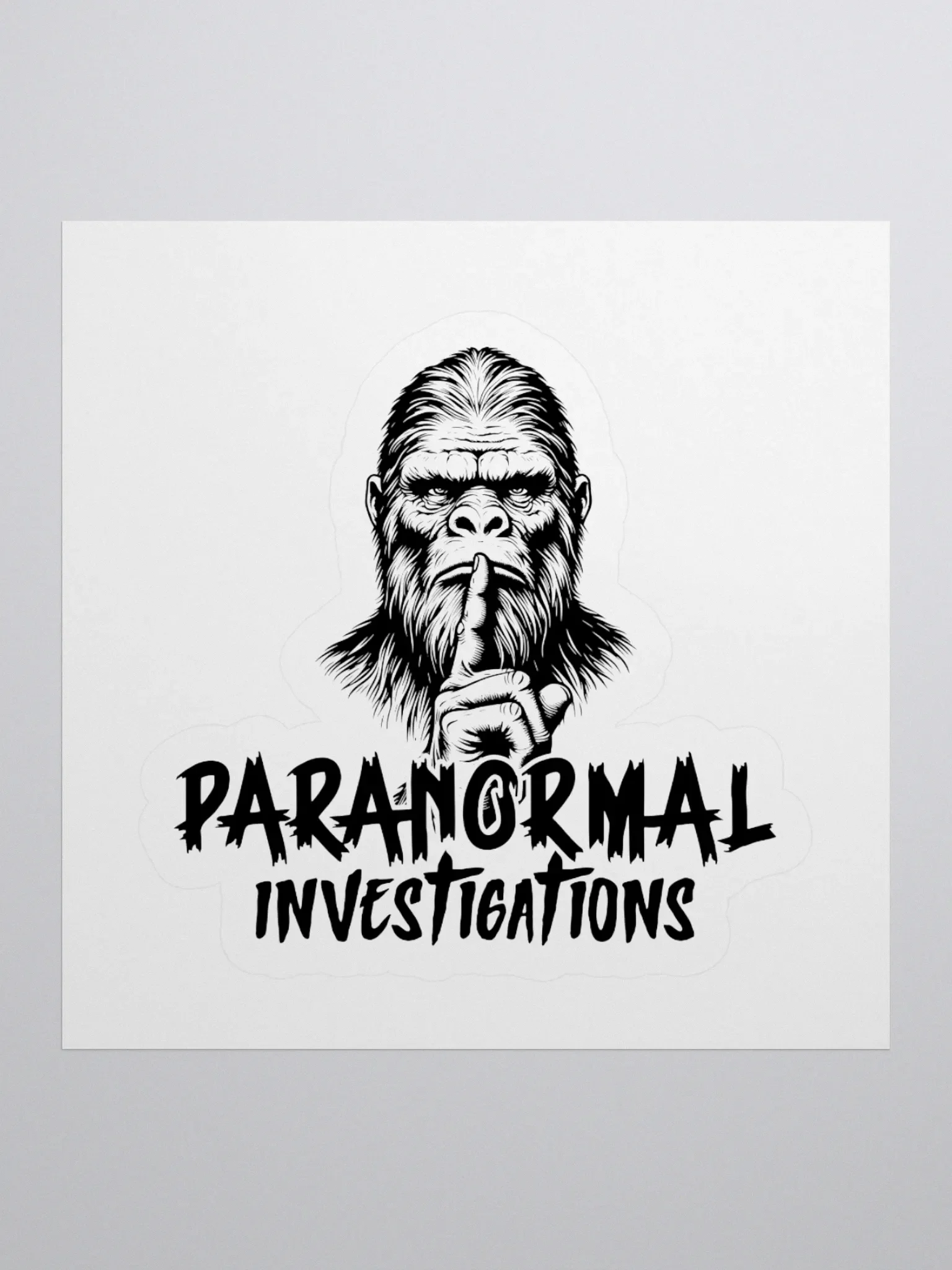 Bigfoot Paranormal Activity Logo Stickers product image (1)