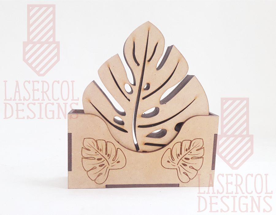 Leaf Coasters (6) Set 1 - Laser Cut Files product image (4)