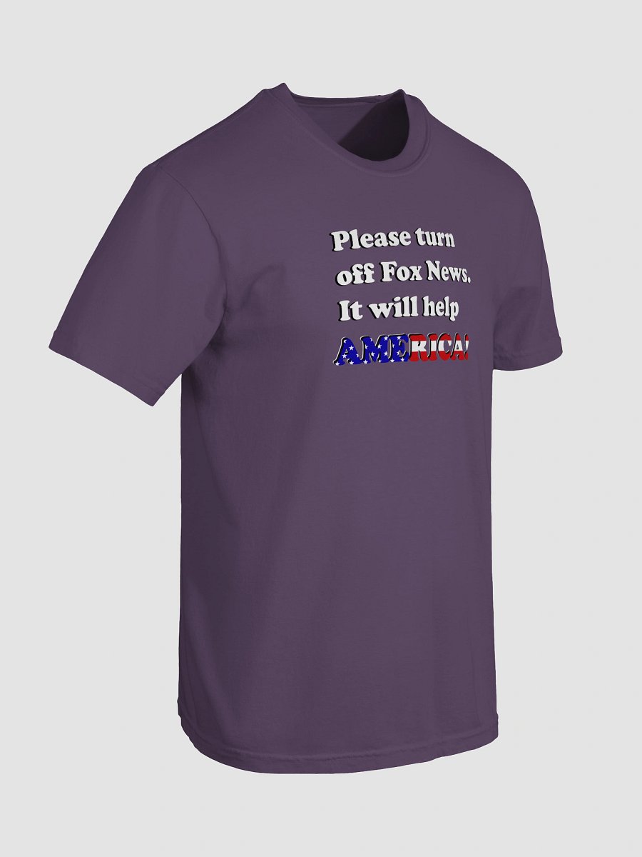 Please Turn Off Fox News. It Will Help America! (Dark) T-Shirt product image (72)