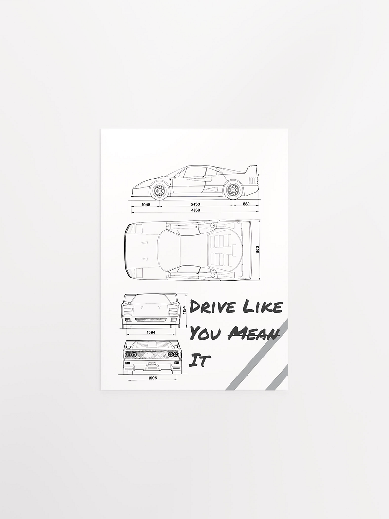 Vintage Sports car poster