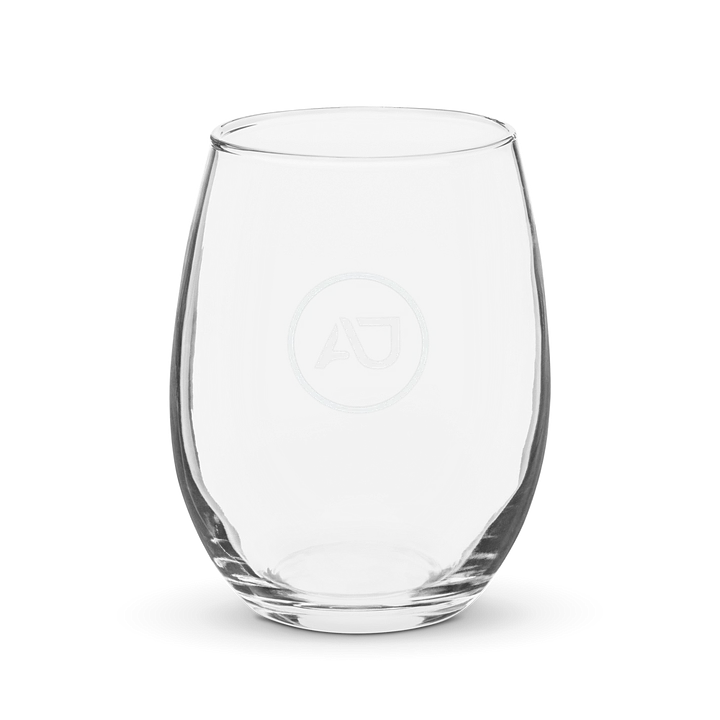 AJ Logo Stemless Wine Glass product image (1)