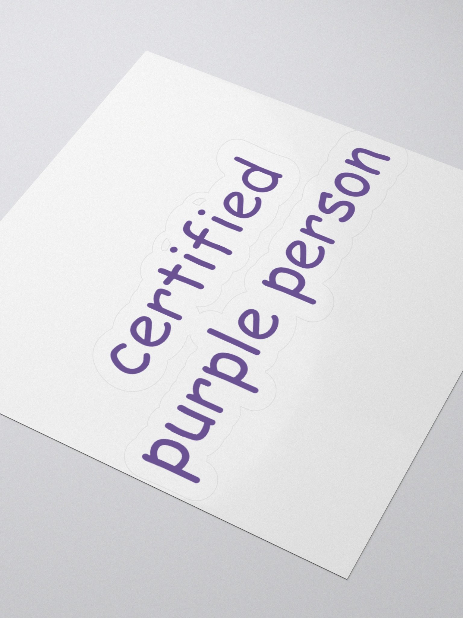 Certified Purple Person Sticker product image (6)