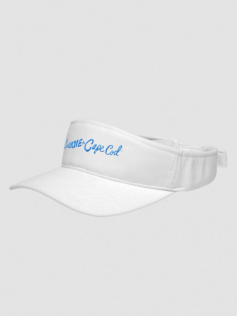 Women's | BOURNE to Cape Cod™ | Embroidered Flexfit Visor | Moisture-Wicking | Fast-Drying | Low Profile | Coastal Performance Style | Aqua/Teal Embroidered Logo product image (4)