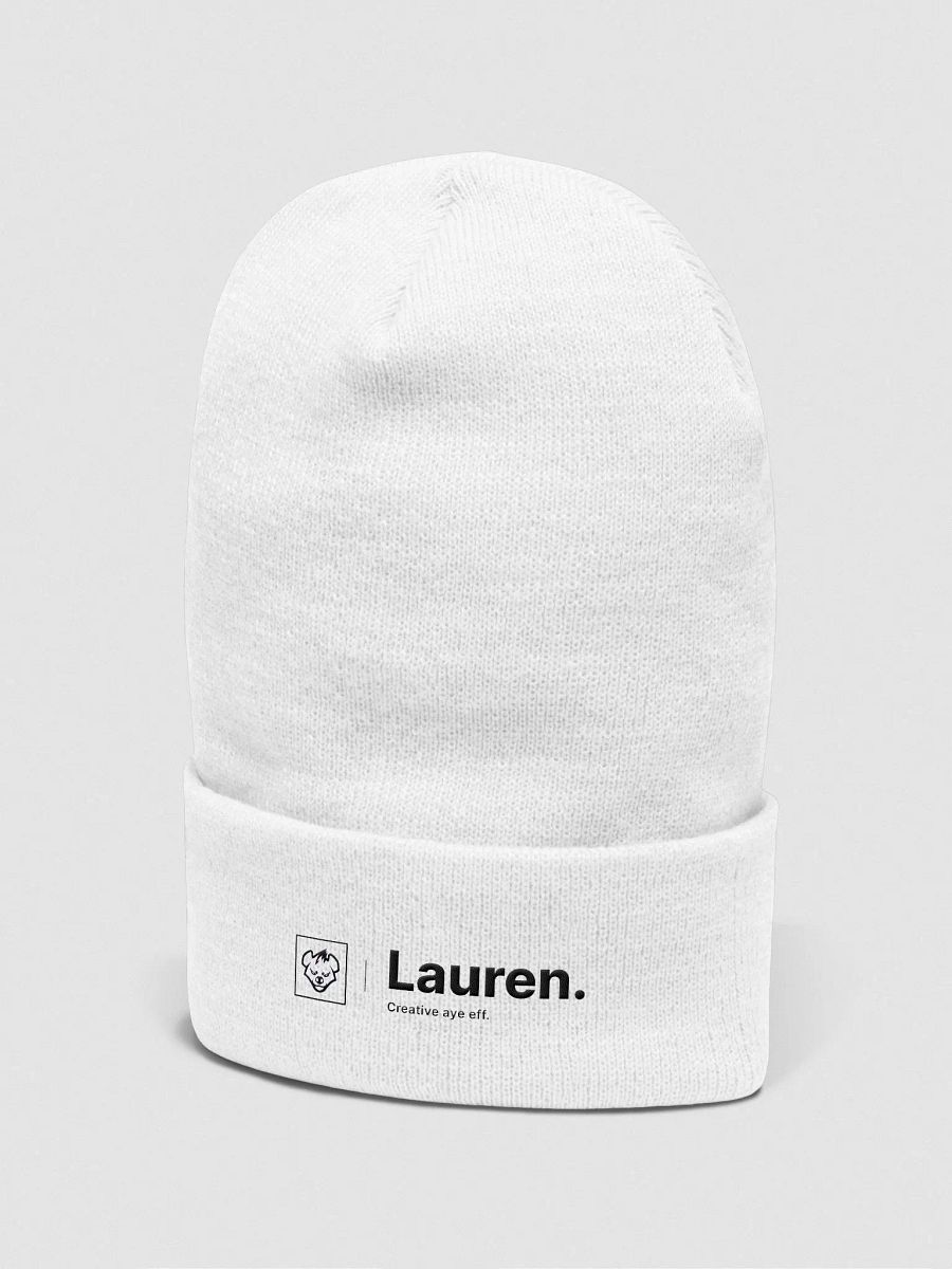 lauren's white beanie product image (2)