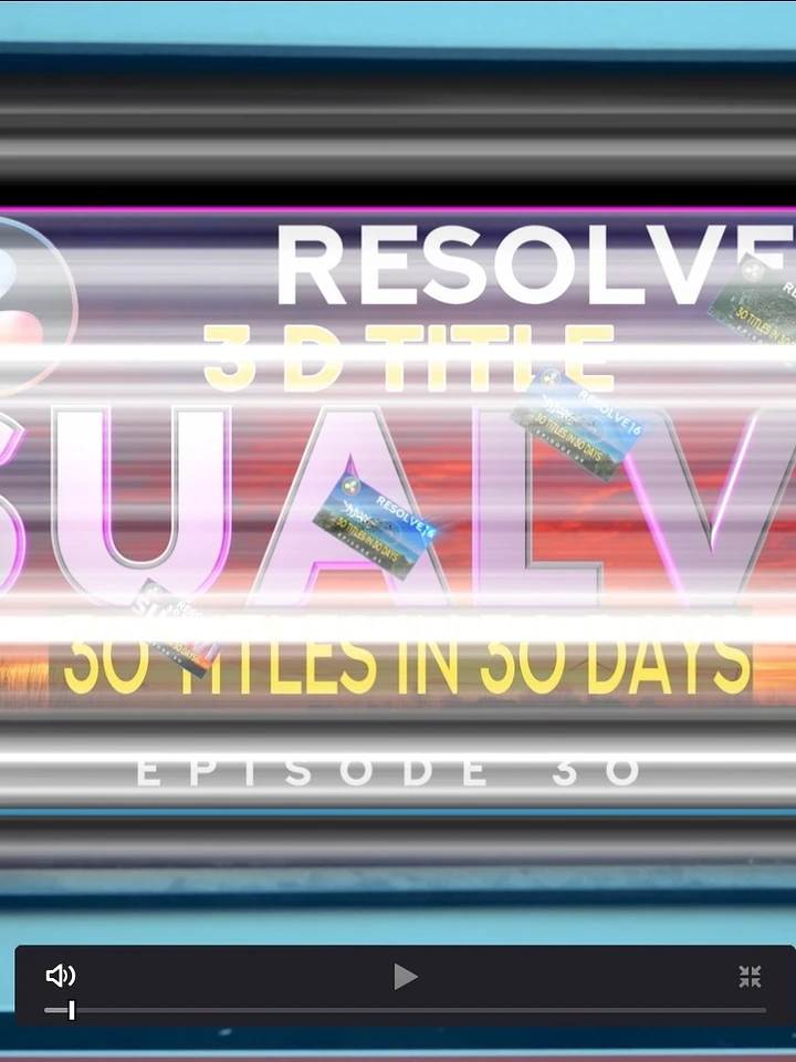 30 by 30 Series DaVinci Resolve Templates Downloads product image (1)