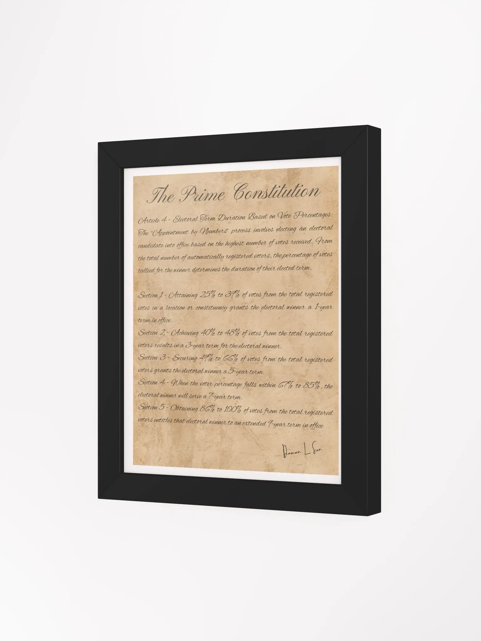 Prime Constitution Electoral Term Poster product image (32)
