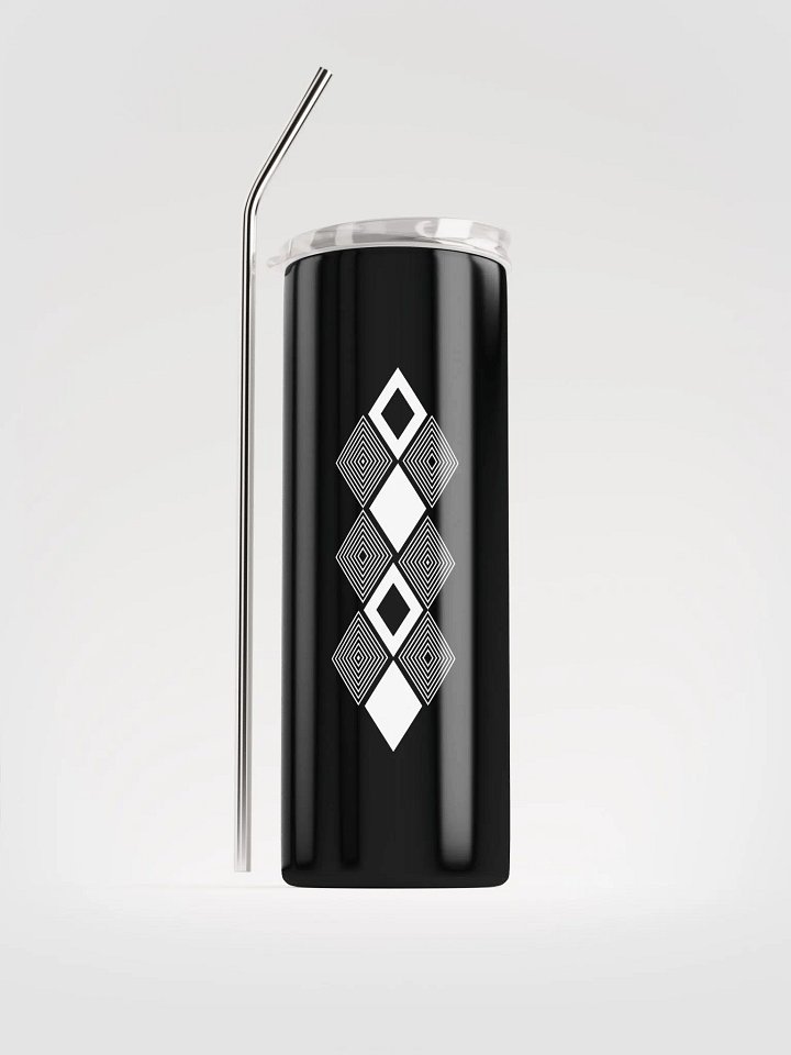 Black and white triangle design Stainless Steel Tumbler product image (1)