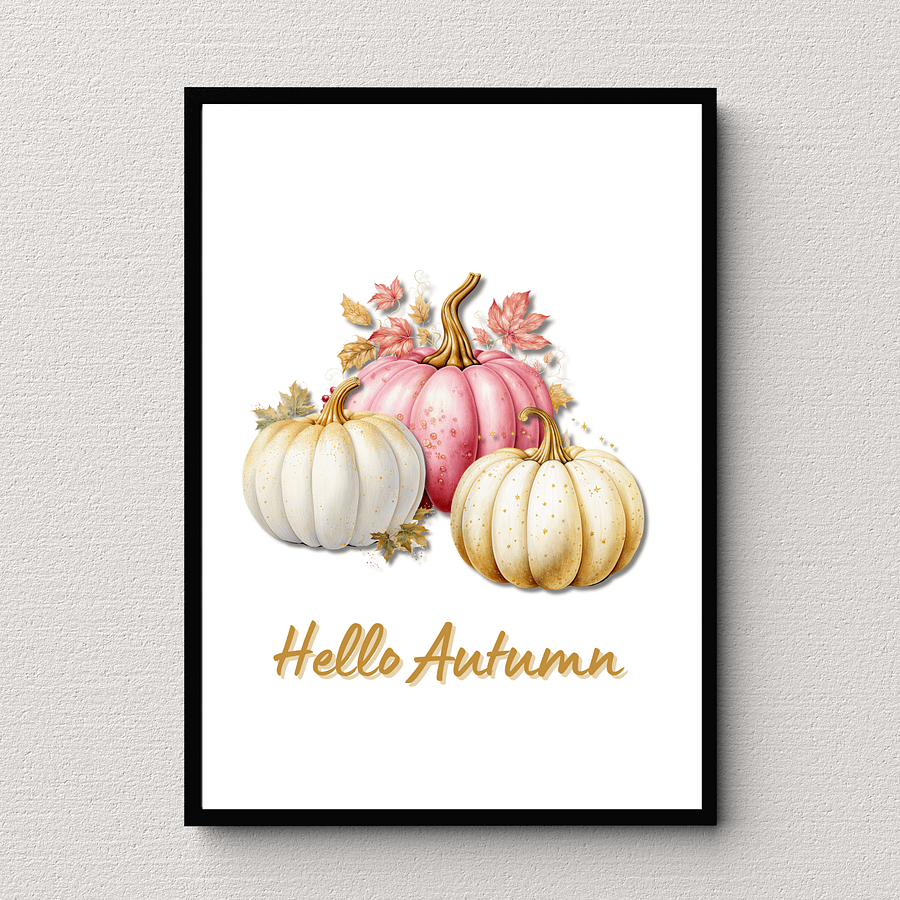 Hello Autumn Wall Art - Instant Digital Download product image (6)