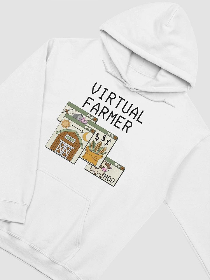 Virtual Farmer Hoodie - Black Text product image (100)