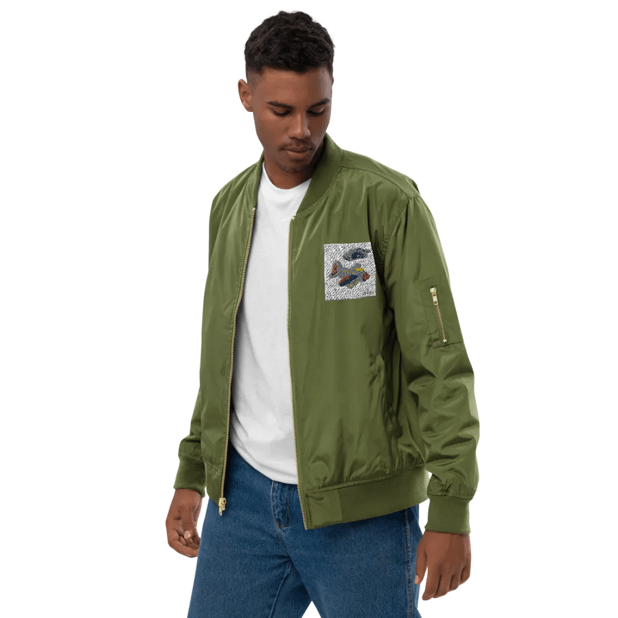 Kid Airplane (Threadfast Apparel Premium Recycled Bomber) product image (9)