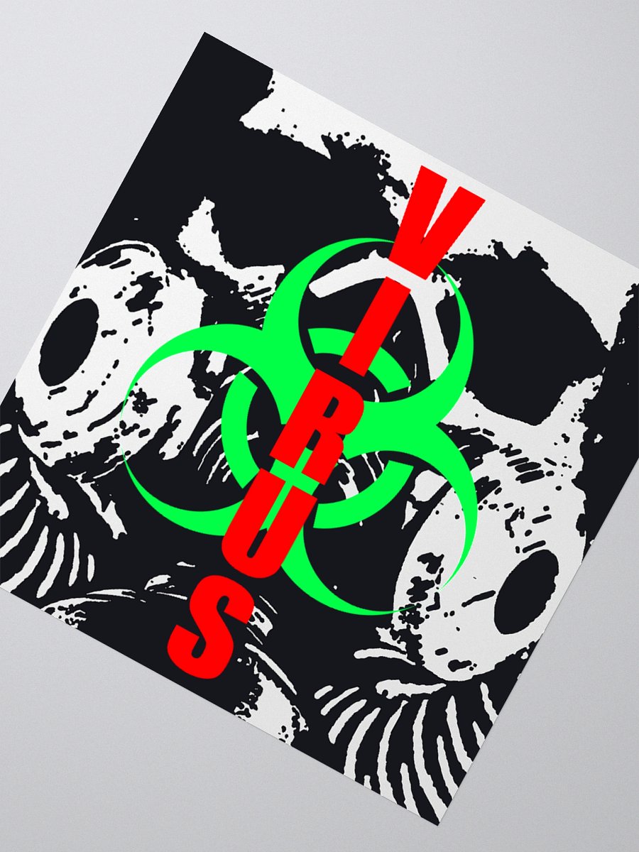 HAZARDOUS VIRUS STICKER!!! product image (2)
