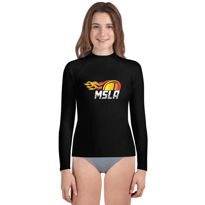 MSLA Logo Youth Rash Guard product image (1)