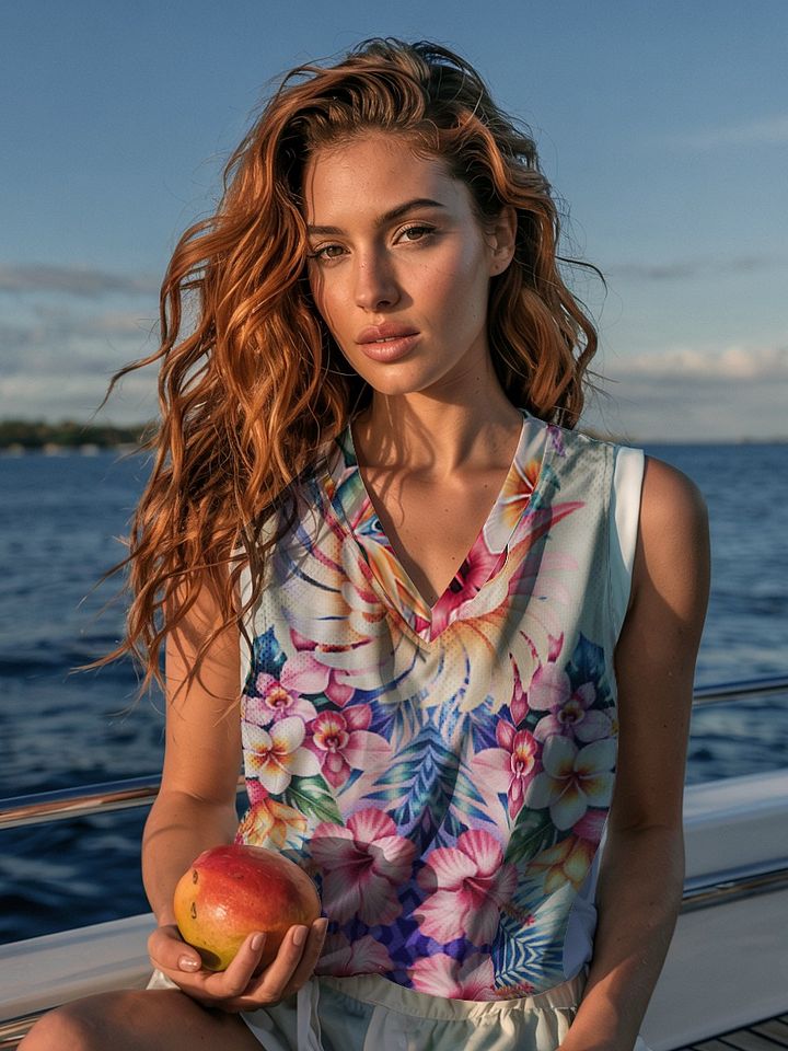 Hawaiian flora 2058-Basketball Jersey product image (1)