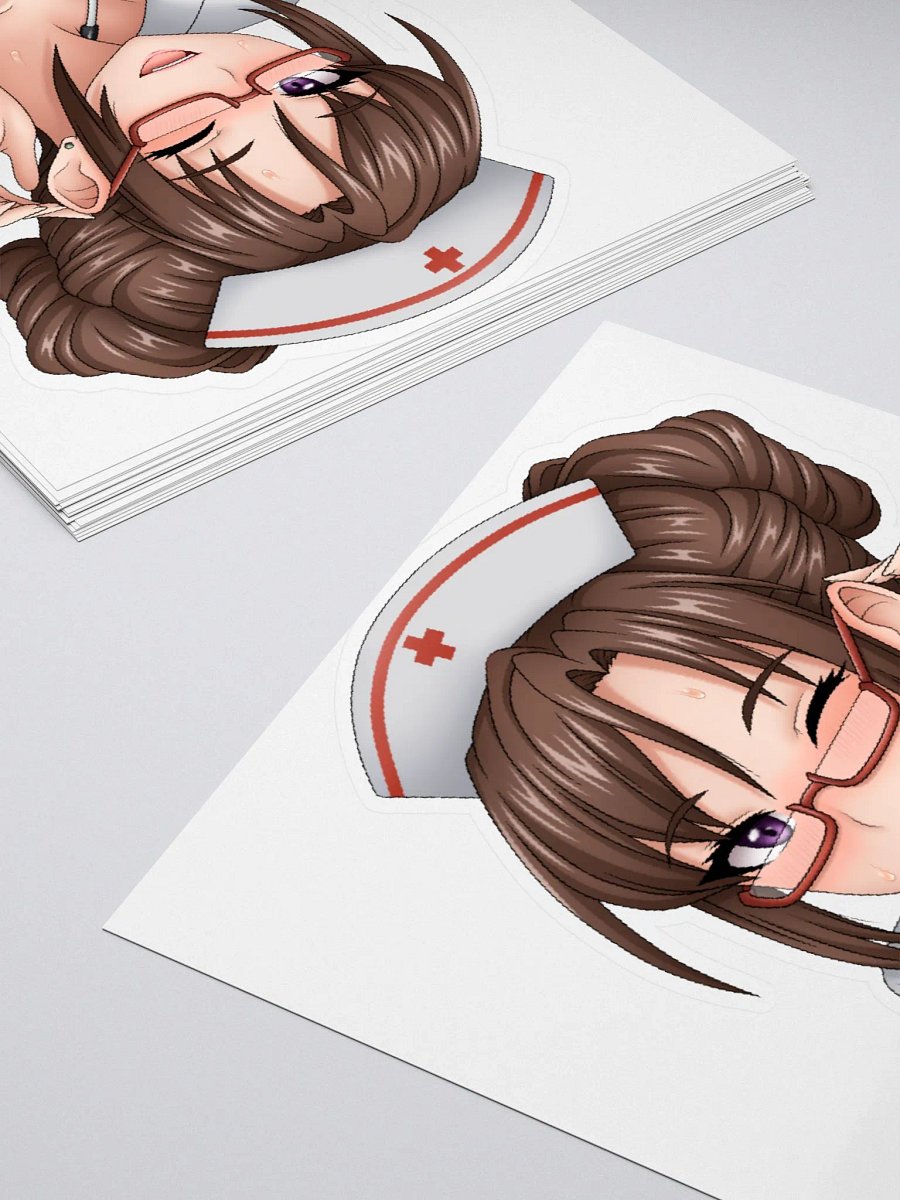 Nurse Wink Sticker (3"x3") product image (4)