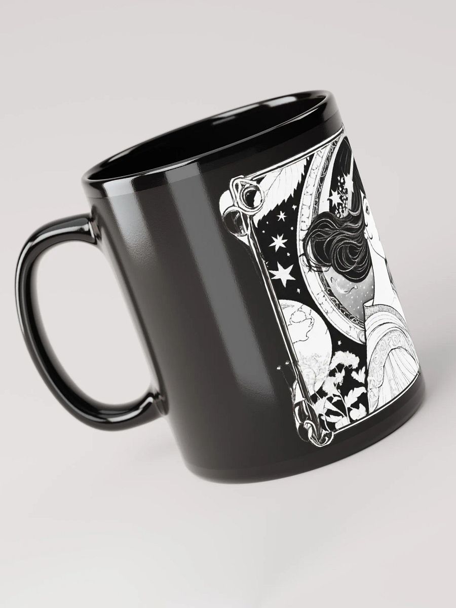 Cosmic Muse - Black Glossy Mug product image (5)