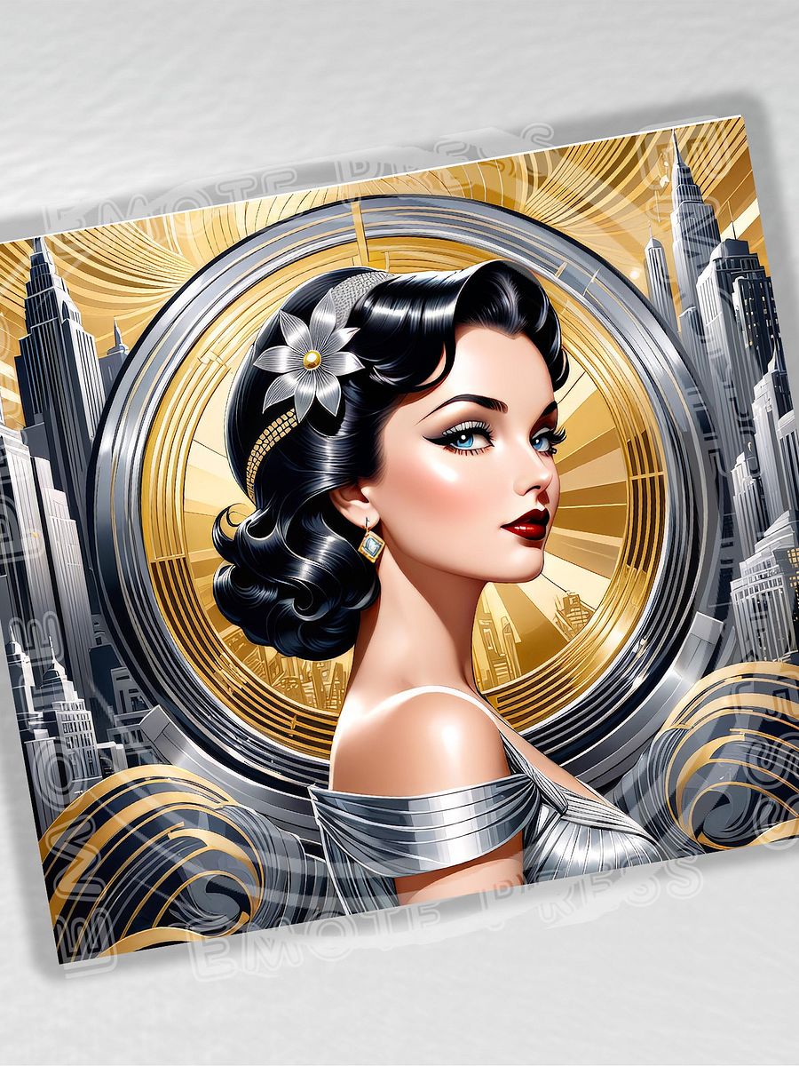 Art Deco Flapper Girl 20 oz Stainless Steel Tumbler - v4 product image (2)