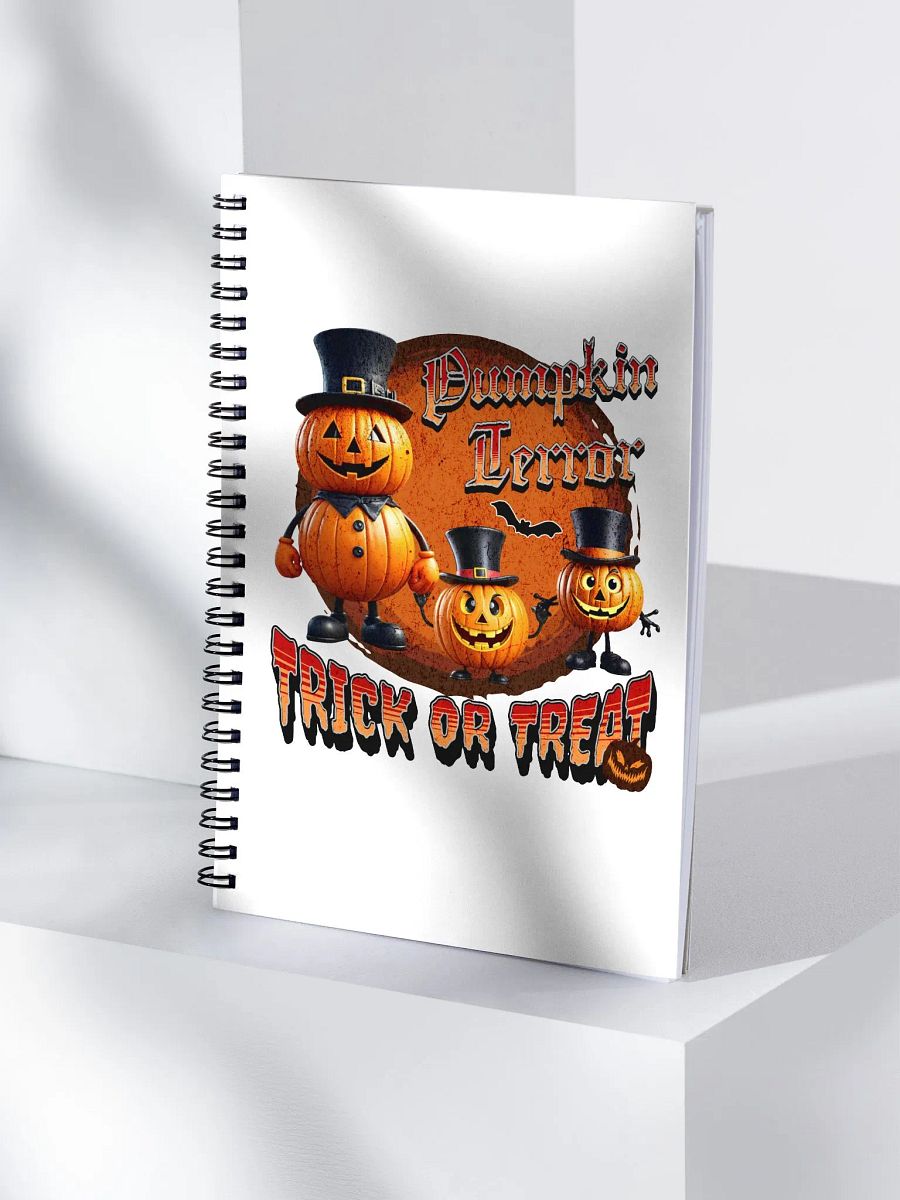 Pumpkin Terror Trick Or Treat Spiral Notebook product image (3)