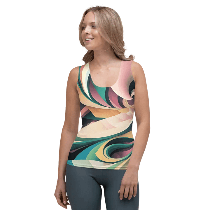 Abstract Lithographic Pattern Design Tank Top - V6 product image (1)