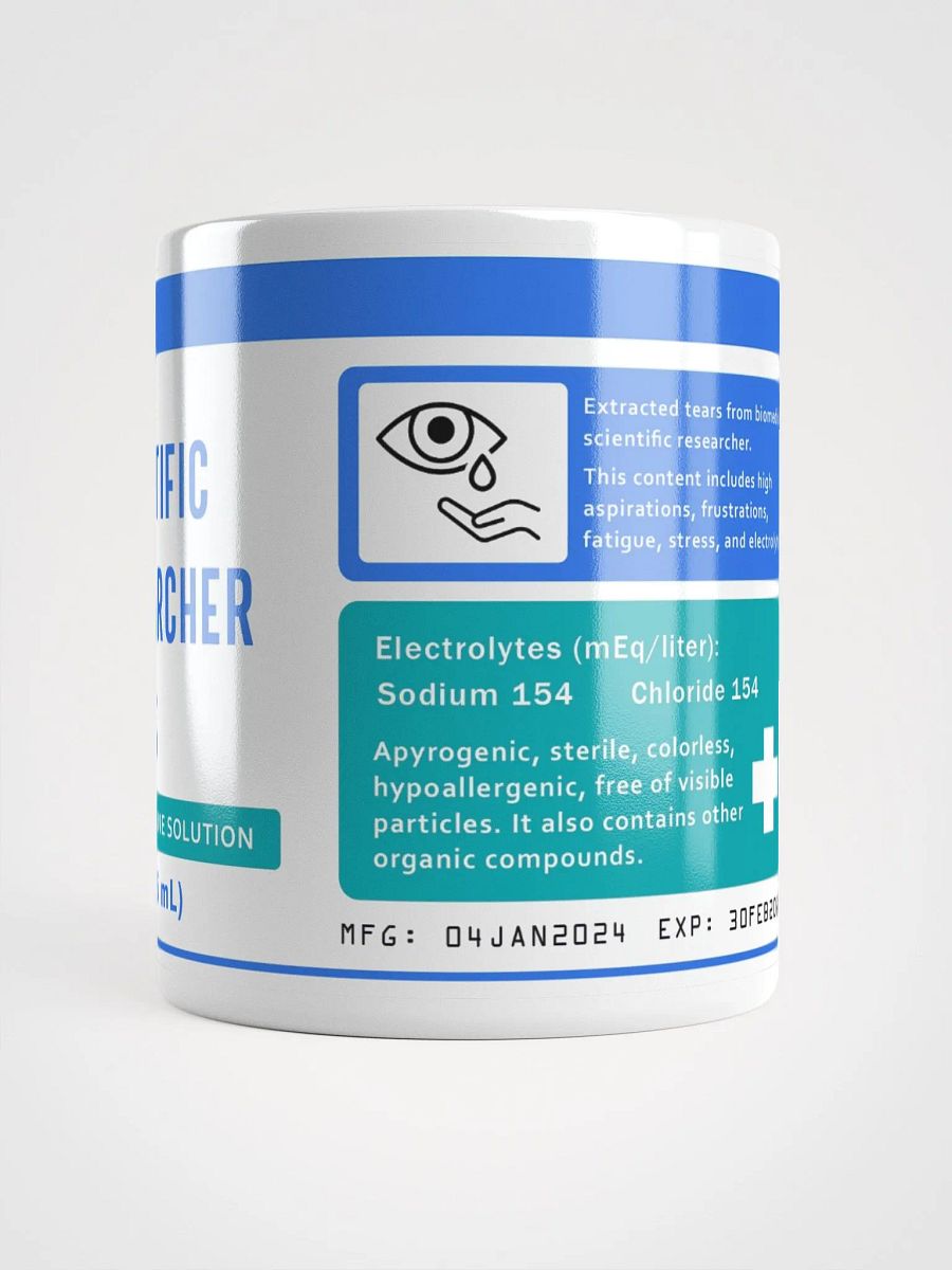 "Scientific researcher tears" Ceramic mug product image (3)