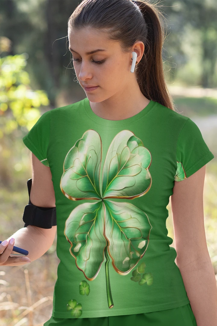 Four Leaf Clover St. Patricks Day All Over Print T-shirt product image (1)